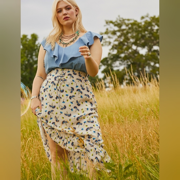 Eloquii Dresses & Skirts - ELOQUII CORSET WAIST FLOUNCE SKIRT